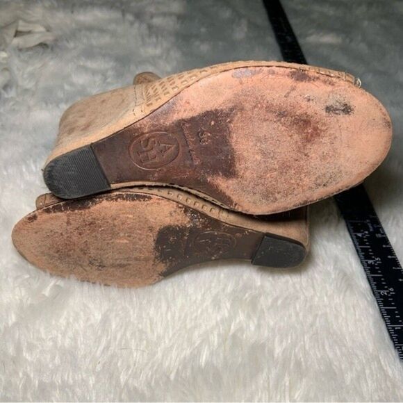 Sz 36.5 ASH Leather June Wedges - Picture 5 of 8